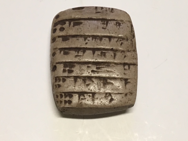 Akkadian Trade Tablet Recreation - Click Image to Close